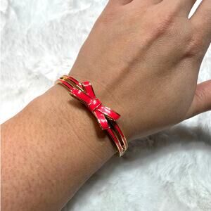 Kate Spade New York Enamel Bow Bangle Bracelet